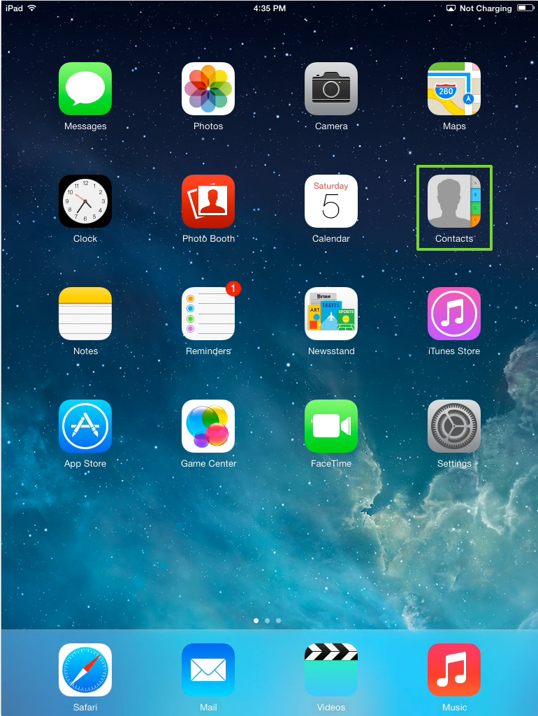 Application contact iphone