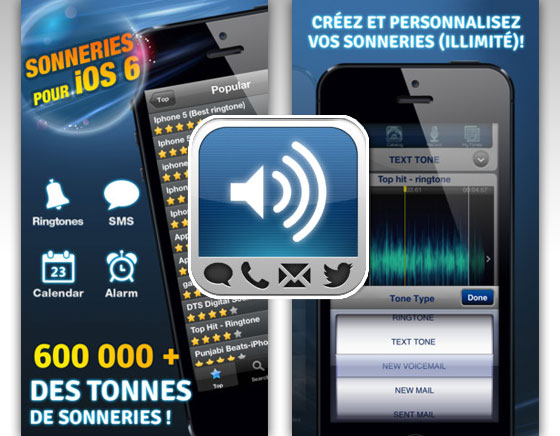 Application sonnerie iphone gratuit