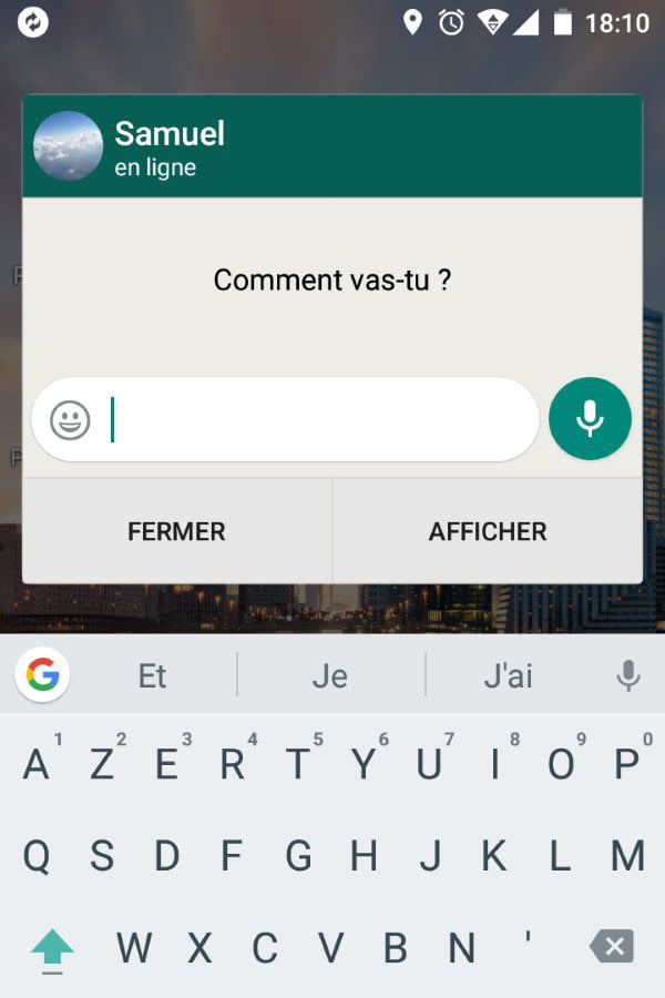 Repondre sms iphone sans quitter application