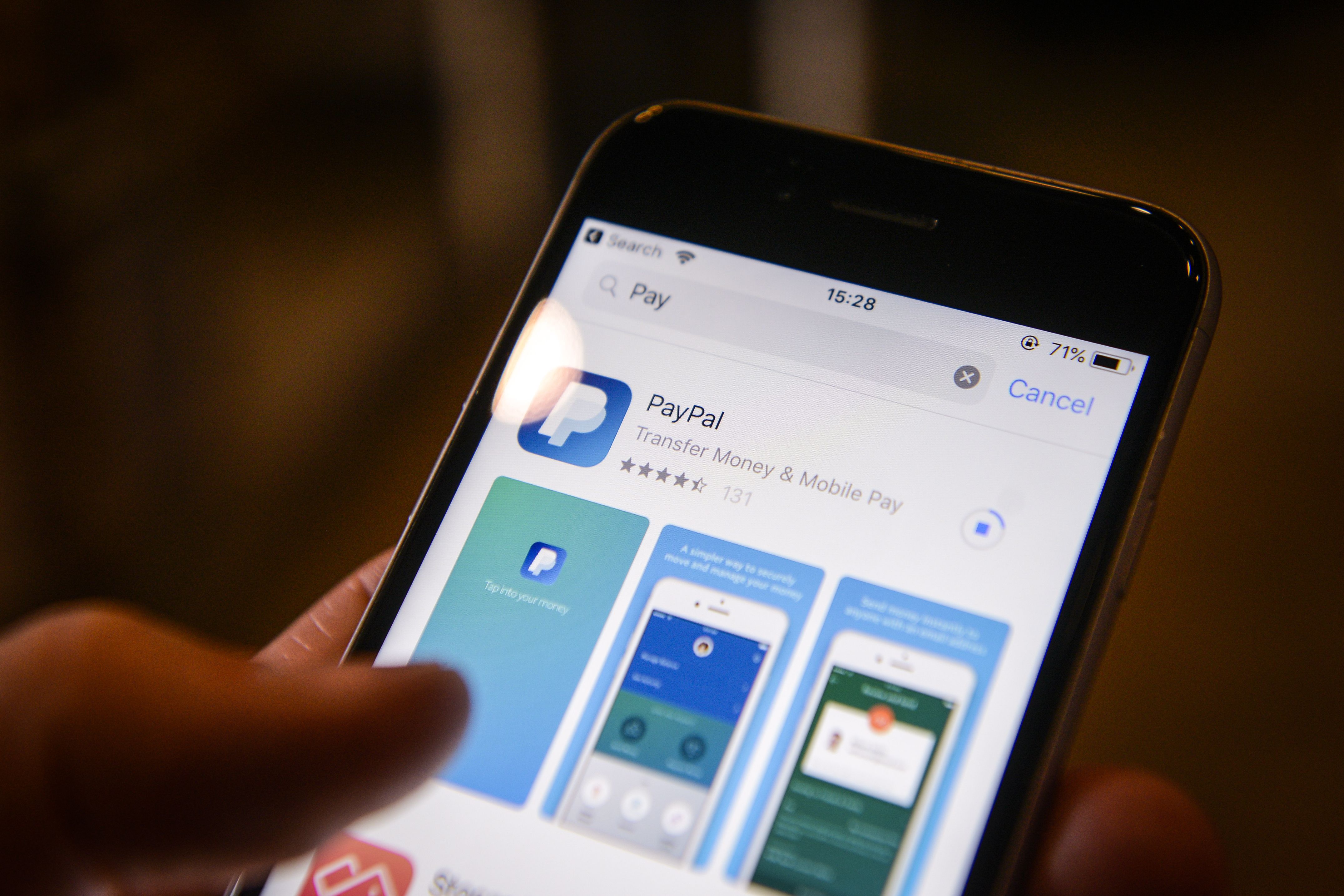 Paypal application iphone