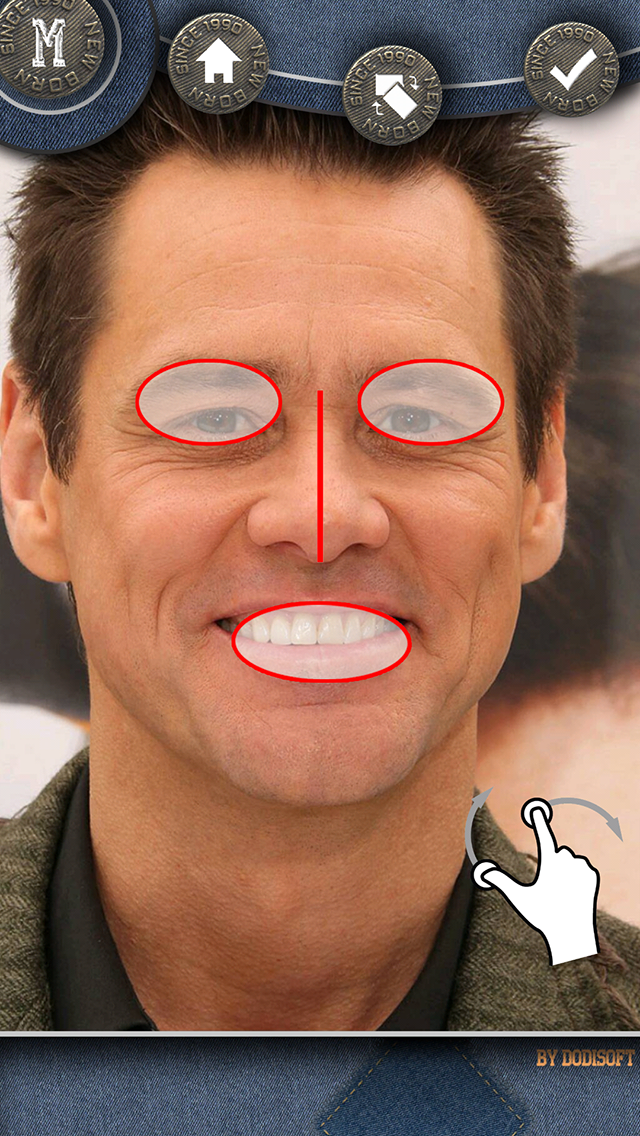 Application iphone deformer visage