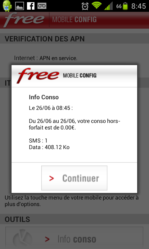 Application suivi conso free mobile iphone