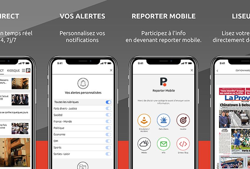 Nouvelle application iphone