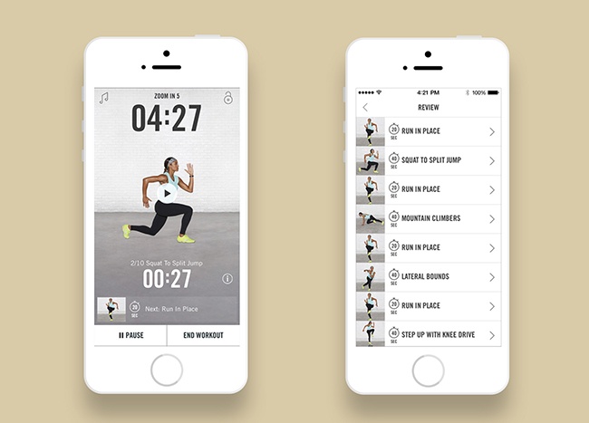 Application de sport iphone