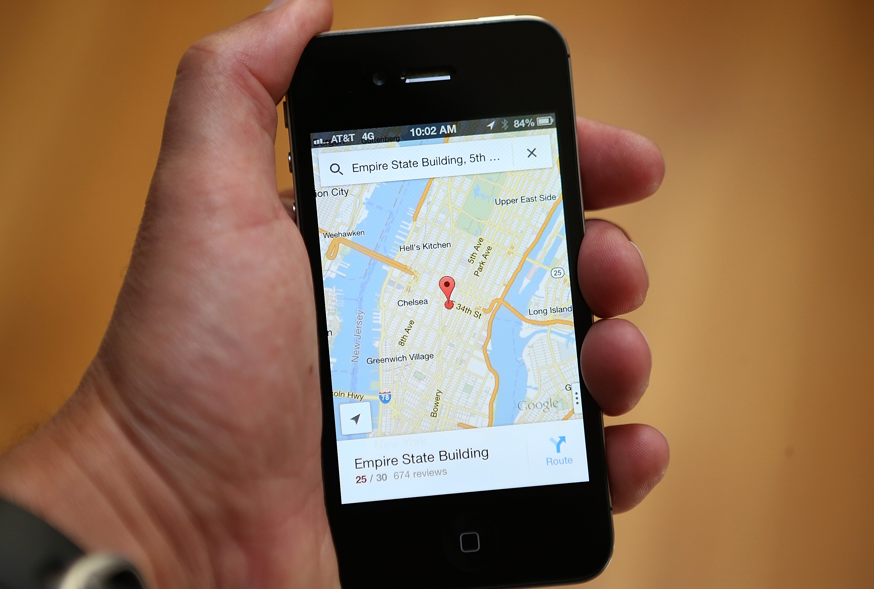 Google maps application iphone