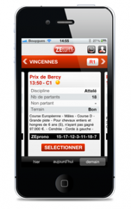 Zeturf application iphone
