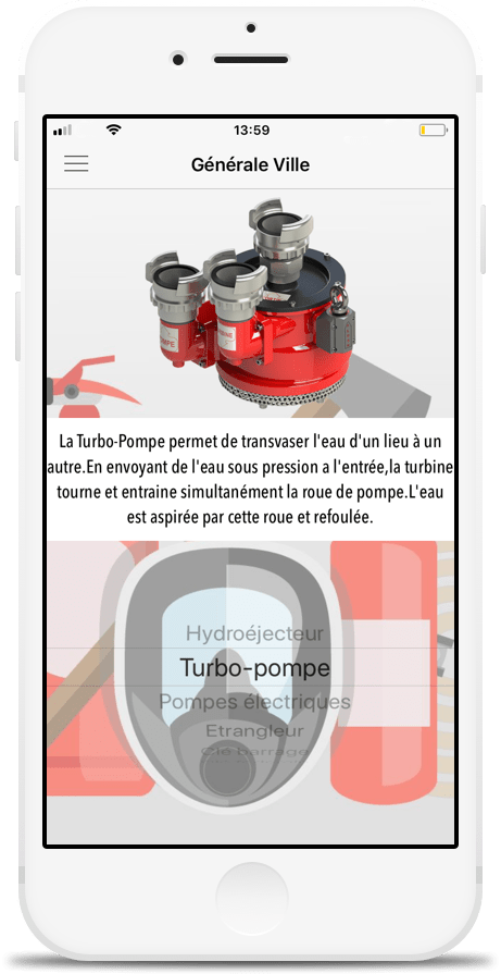 Application pompier iphone