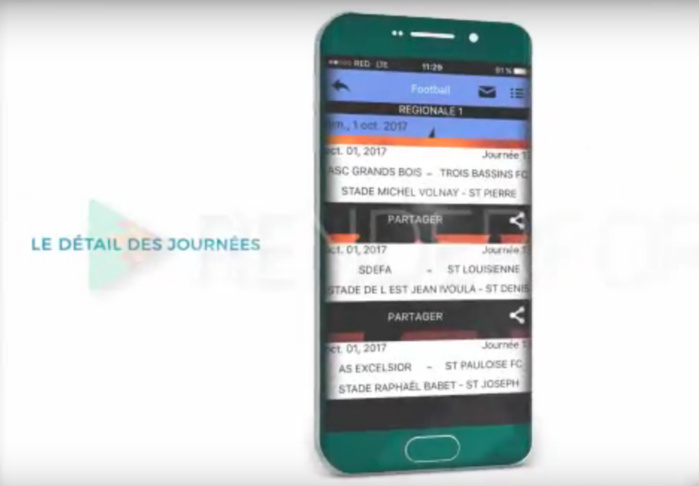 Application resultat sportif iphone