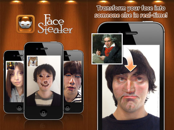 Application iphone pour changer de tete