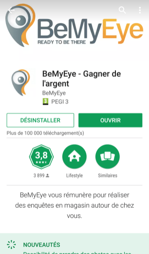 Application iphone client mystere