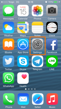 Iphone icone application installation