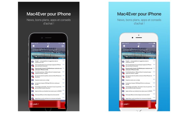 Maquette application iphone