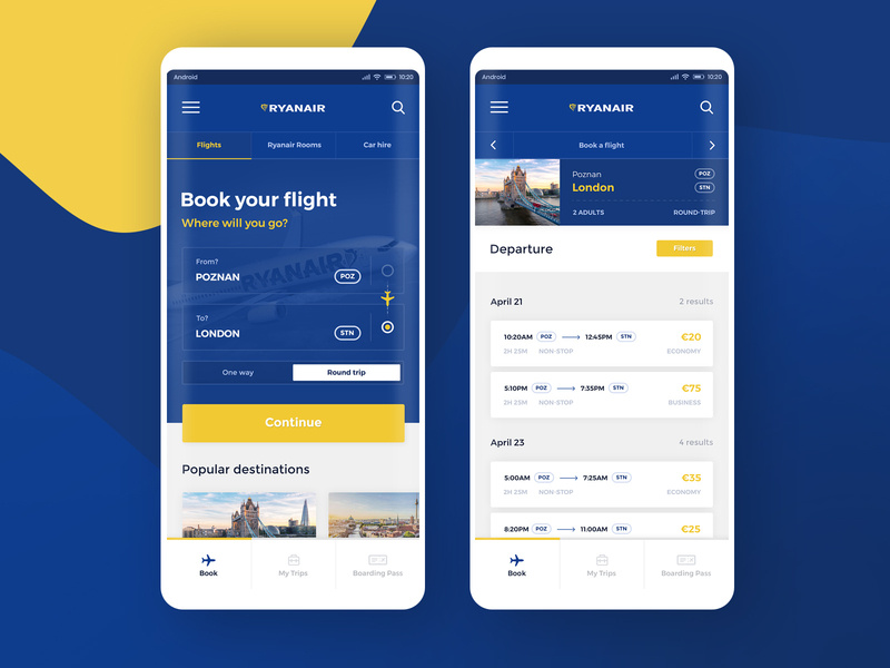 Ryanair application iphone