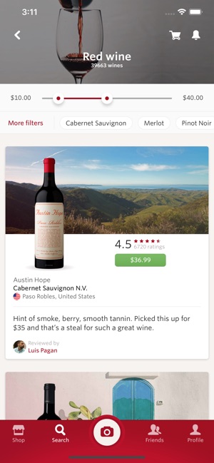 Application iphone vin etiquette