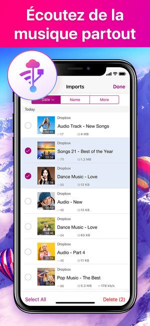 Application lecteur musique iphone