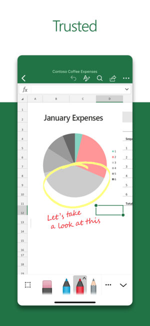 Application excel pour iphone