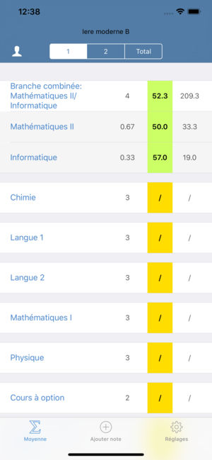 Application chimie iphone