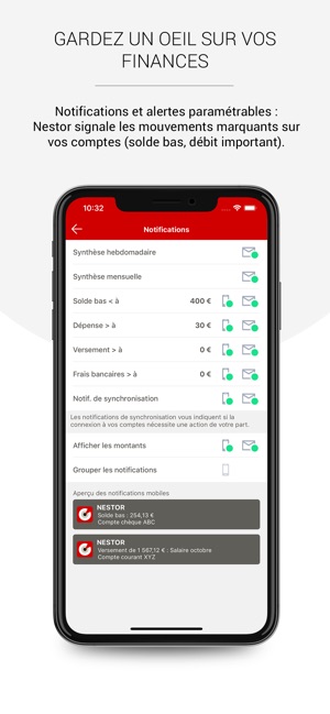 Gestion budget application iphone
