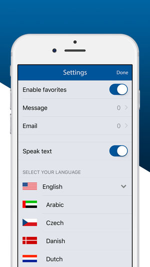 Changer langue application iphone