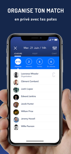 Application sur iphone en attente