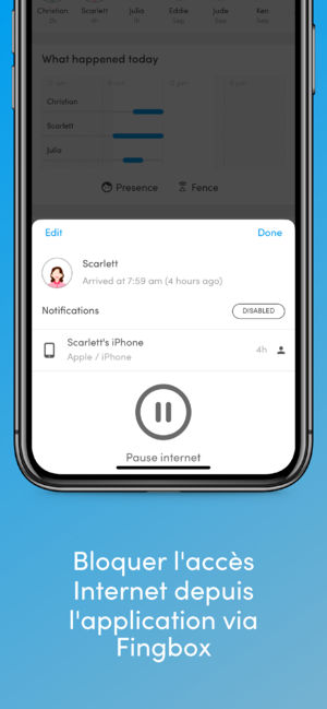 Bloquer acces application iphone