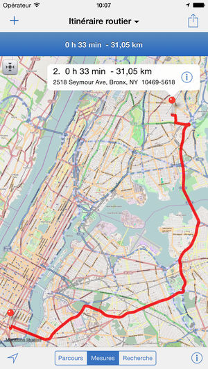 Application iphone enregistrer parcours gps