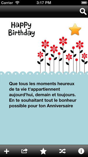 Application anniversaires iphone
