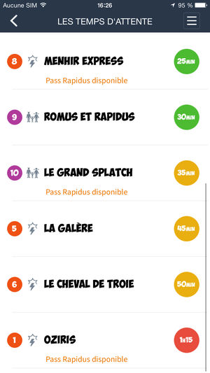Application attente iphone