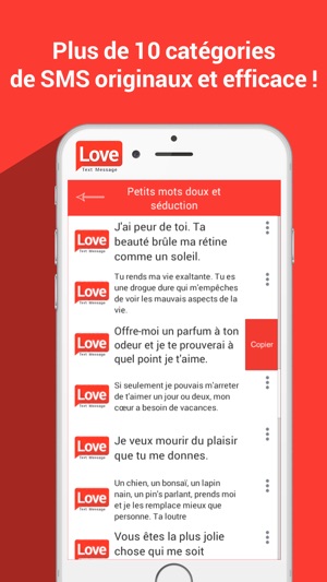 Application sms comme iphone