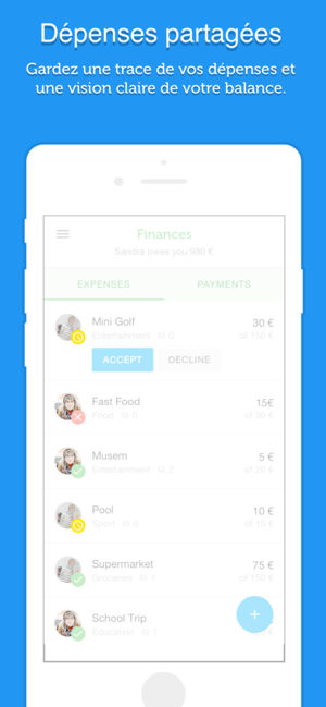 Application iphone garde alternée