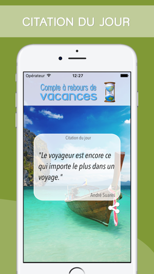 Application décompte jours iphone