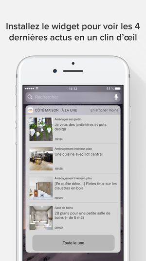 Iphone application maison