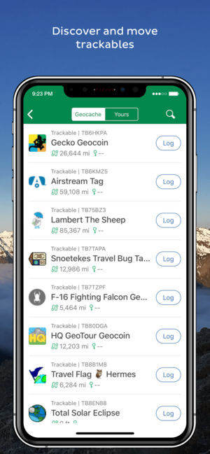 Application iphone geocaching