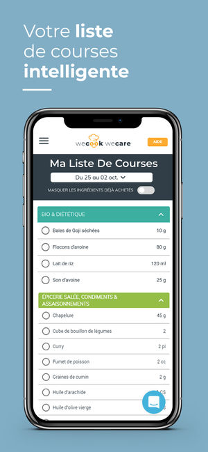 Application iphone dietetique