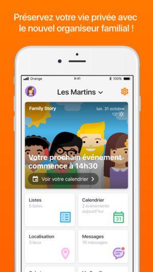 Application iphone agenda partagé gratuit