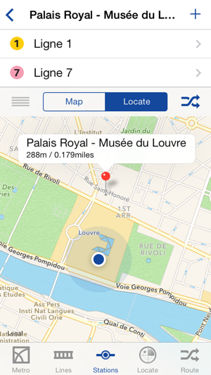 Paris en ligne application iphone