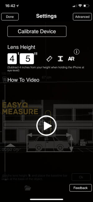 Application metre laser iphone