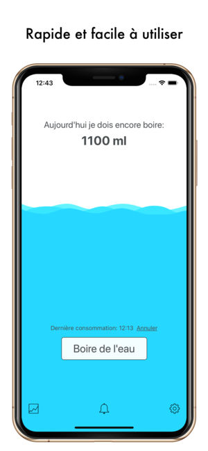 Application boire de l'eau iphone