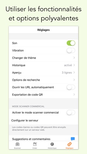 Application pour lire codes barres iphone