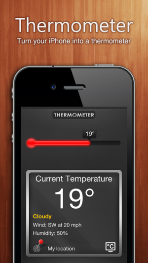Application iphone 4 thermometre interieur