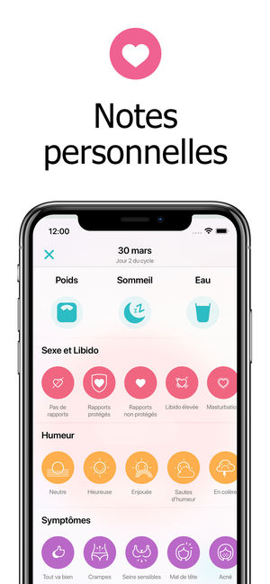 Application cycle menstruel iphone