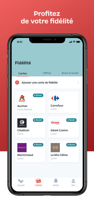 Application iphone carte de fidélité