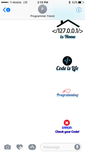 Coder application iphone