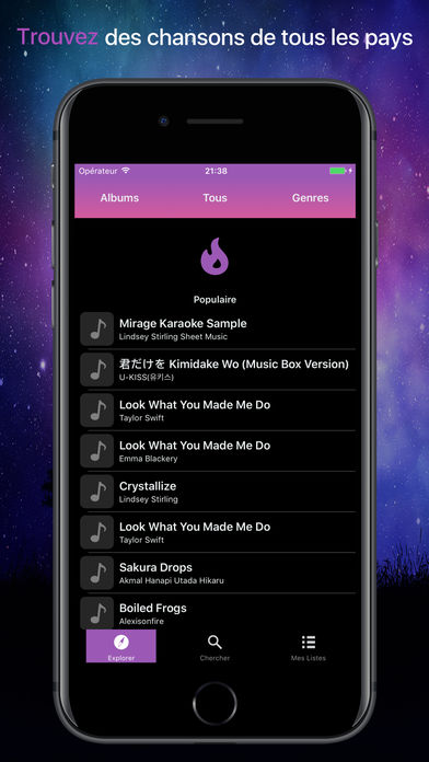 Application ecouter musique sans wifi iphone