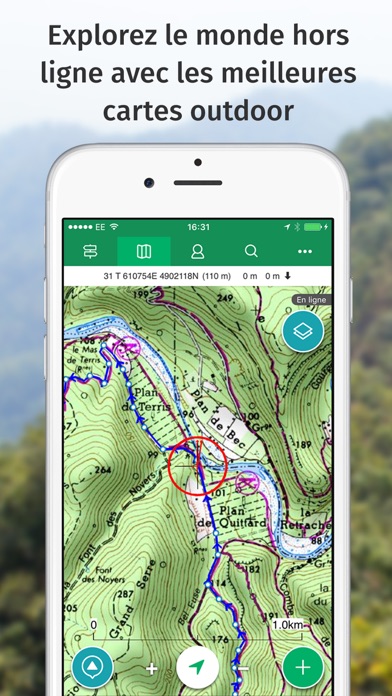 Application randonnée iphone