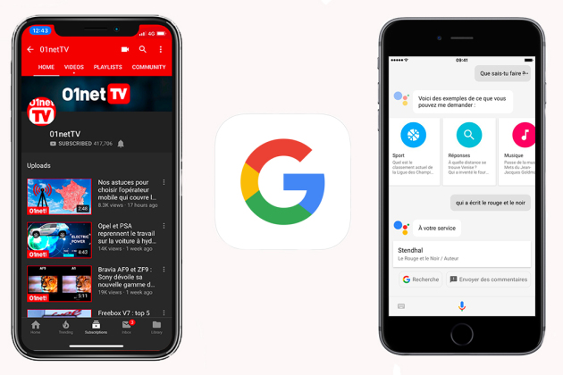 Application google sur iphone