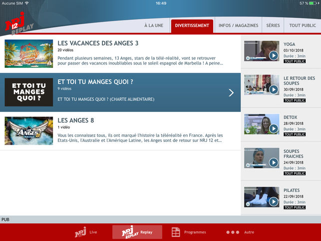 Application nrj12 iphone