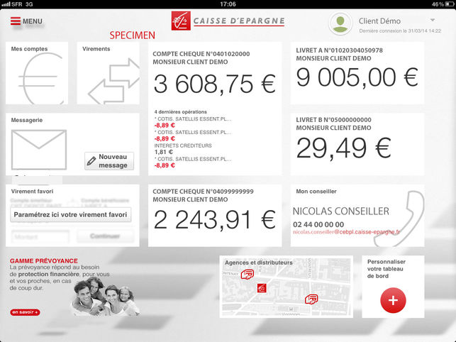 Application caisse iphone