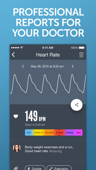 Heart rate application iphone