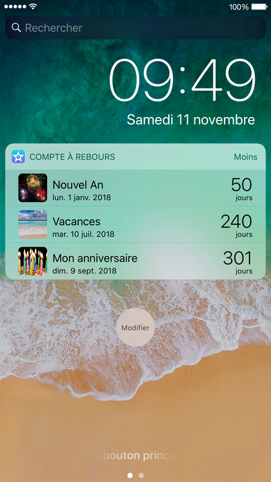 Application iphone decompte vacances